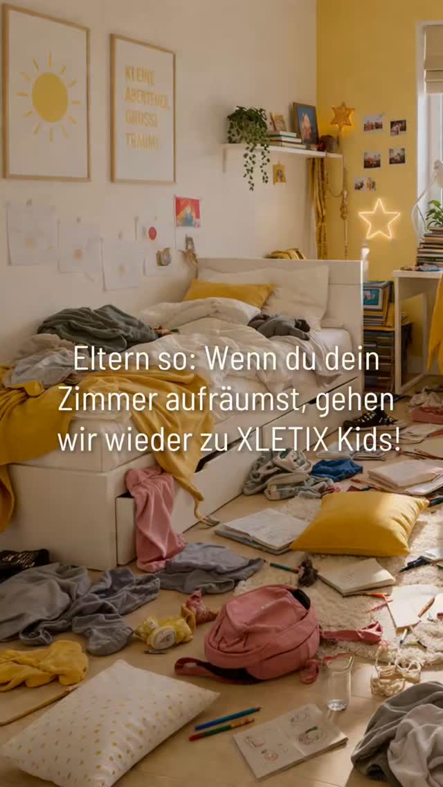 „Räum dein Zimmer auf… dann gehen wir wieder zu XLETIX Kids!“ 👀

5 Minuten später:
Das sauberste Kinderzimmer, das diese Welt je gesehen hat. 😂
Manche Deals kann man einfach nicht ablehnen.

Wer würde bei euch auch sofort anfangen aufzuräumen? 👇

#xletixkids #Familienalltag #Meme #EineFamilieEinZiel